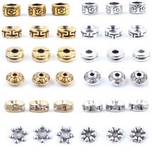 50 Stück goldfarbene Strass-Rondellen, lose Distanzperlen, Metallkristallperlen für Schmuckherstellung, DIY-Charm, Racelet-Zubehör