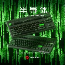 Domikey Semiconductor Cherry Profile abs doubleshot keycap for mx stem keyboard poker xd68 xd84 BM60 BM65 87 104 gh60 xd64 Green