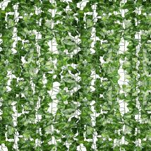 12 x künstliche Pflanzen, Dekoration, Ranke, künstliche Blumen, Efeublätter, Hängegirlande, Hochzeit, Party, Zuhause, Bar, Garten, Wand, Outdoor-Dekoration