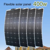 Solarmodule, 400 Watt, flexibles, wasserdichtes, monokristallines Solarzellen-Panel-Set für Camping,