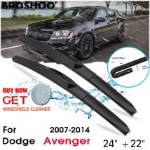 Car Wiper Blade Front Window Windscreen Windshield Wiper Blades J hook Auto Accessories For Dodge Avenger 24"+22" 2007-2014