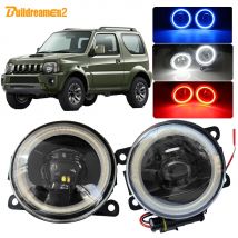 Buildreamen2 per Suzuki Jimny FJ fuoristrada chiuso 1998-2014 Car H11 LED fendinebbia Angel Eye luce di marcia diurna DRL 12V