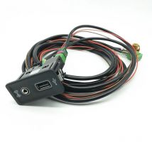 Für Golf 7 MK7 VII CC E-GOLF CarPlay media USB AUX Schalter MIB2 MDI USB AMI Adapter Steckdose kabel kabelbaum 3GD 035222 E