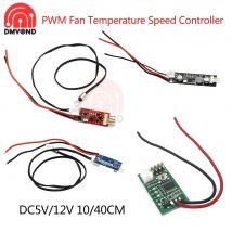 2-3 4 drähte DC 5V/12V PWM Fan Temperatur Speed Controller Gouverneur Schalter Temperatur Control modul Für PC Fan VHM-802 10/40CM