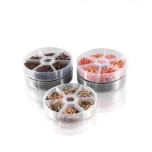 1Set Legierung Zubehör Gemischt Jump Ring DIY Schmuck Erkenntnisse Set Öffnen Split Jump Ring Stecker Für Schmuck, Die Entdeckungen