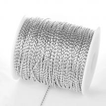 2 Meters Stainless Steel  Beaded Chains DIY Necklaces Bracelets Chains Findings Bulk Jewelry Accessories Wholesale