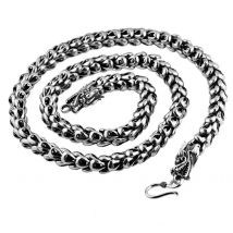 Unibabe Real Silver Dragon Original Handmade Necklace S925 Sterling Silver Male Jewelry  Long S925 Necklace