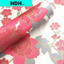Rote Pfingstrose Schälen und Stick Tapete Waterpfoof Floral Kontakt Papier Selbst Klebe Wand Papier Regal Liner Kommode Schrank Aufkleber