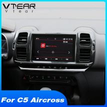Vtear Auto Innen aufkleber Carbon Front Luft auslass Trim Armaturen brett Dekoration Rahmen Zubehör für Citroen C5 Air cross
