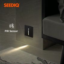 Led Recessed Wall Light PIR Sensor Light Corridor Steps Stairs Lamp Indoor Modern Wall Lighting Fixture Sensor Lamp For Home