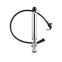 8 Inch Beer Party Pump,Premium Upright Beer Picnic Pump,Sankey Kegerator "D" System Heavy Duty Keg Pump Homebrew Beer Dispensing