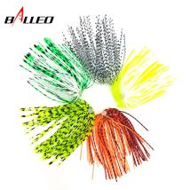 5pcs Fishing Lure Elastic Silicone Skirts hole Umbrella skirts Fishing Accessories  Spinners Bait Buzzbaits