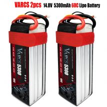 2PCS VARCS Lipo Batteries 2S 3S 4S 6S 7.4V 11.1V 14.8V 22.2V 5300mAh 60C/120C for RC Car Off-Road Buggy Truck Boats salash Drone