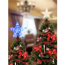 Star Tree Light for Christmas Trees Decoration EU Plug Blinking Fairy Lights Home Wedding Party Garden Holiday 23cm Dropshipping