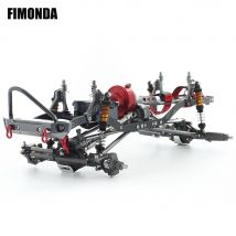 1/10 RC Crawler Auto 312mm Radstand CNC Aluminium Legierung Rahmen Chassis Kit mit Metall Stoßstange für SCX10 Rock Off straße Lkw