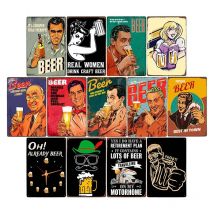 Bier Metallschild Club Poster Plakette Gemälde Vintage Bar Pub Wanddekoration Home Decor 20x30cm