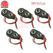 5 teile/los 9 V Batterie Clips Stecker 9 V Batterie Snap auf Stecker 10 cm Schwarz Rot Kabel Verbindung schnalle für Arduino DIY I T typ