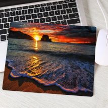Strand Wellen Palm Landschaft Neue Computer Maus Pad Schöne Gamer Natürliche Gummi Anti-slip Kunst Teppich Büro Dekoration MousePad