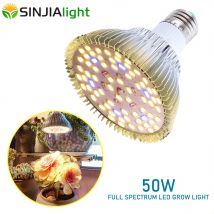 50W LED coltiva la luce luci per piante a spettro completo 78 Led Phytolamp lampadina per crescita calda LED per semi di fiori Growbox per interni