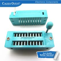 1 pz/lotto 14 16 18 20 24 28 32 40 P Spille 2.54 MILLIMETRI Verde DIP Universale ZIF IC Socket test di Saldatura Tipo di blocco IC sedile presa zif