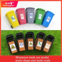 1:87/64/50 Miniature Mini Simulation Ashcan Model Sand Table Scene Street Landscape Decoration Trash Can Ashbin