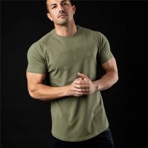 Plain T Shirt Männer Neue Mode T-shirts Sommer Baumwolle Kurzarm T-shirt Fitness Herren Gym Kleidung Casual Sport T Shirts