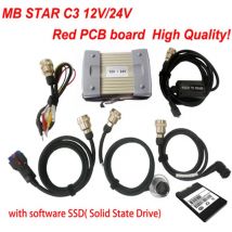 Top Quality MB Star C3 multiplexer Full Set With All Cables MB C3 Star Diagnosis Tool MB Star C3 Multiplexer with Software HDD