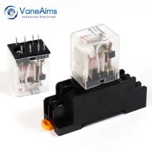 Kleines Zwischenrelais, elektronisches Mikro-Elektromagnetrelais, LED-Lampe, 5 A, 8 Pins, HH52P, MY2N-J, 12 V, 24 V, 110 V, 220 V, 380 V, VaneAims
