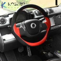 Auto Echtem leder hand nähen lenkrad abdeckung innen dekoration Zubehör Für 09-14 Smart 451 Fortwo Forfour