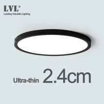 Plafoniera a LED Guscio nero 12W 18W 24W 32W 4000K Lampada da soffitto moderna a superficie per lampade da bagno camera da letto cucina