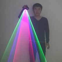 RGB Laser Handschuhe Handheld Wirbelwind Laser Kanone Auto Rotierende Mehrfarbige Laser Vortex Handschuhe Nachtclub Leistung Requisiten