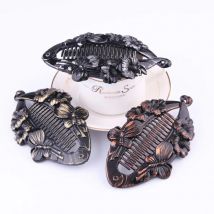 Furling Girl 1 PC Fashion Vintage Fish Shape Hair Clips Lrregular Flower Hair Jewelry Banana forcine per accessori per capelli da donna