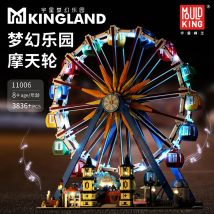 Auf Lager MOULD KING 11006 Dream Riesenrad Princess Castle App motorisiert mit Musikbeleuchtung DIY
