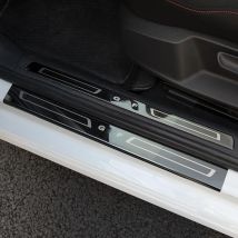 Türschwellen-Zierplatten, Schwellenleiste, Edelstahl-Türschwelle, Innen-Refit-Verzierungsschutz für Golf 7, GOLF mk7,5