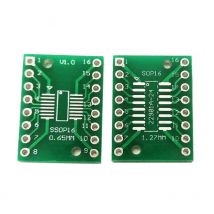 10pcs TSSOP16 SSOP16 SOP-16 SOP16 to DIP16 Transfer Board DIP Pin Board Pitch Adapter