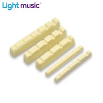 2 Pcs Ivory 4/5/6 String Electric Guitar Bass Nuts Plastic material Replacement Parts