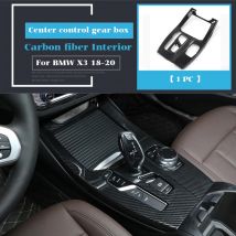 Auto Styling Getriebe Shift Panel Umfasst Trim Konsole Wasser Tasse Dekoration Streifen Aufkleber für BMW X3 G01 X4 Auto Innen zubehör