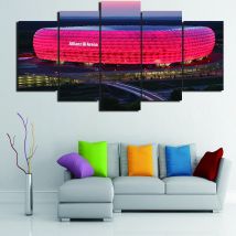 Diy runde platz Diamant Stickerei Bayern München Allianz Arena Gruppe 5 Stück Kreuz Stich Voller Diamanten Malerei wand dekor