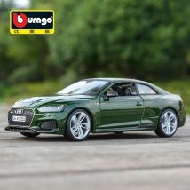 Bburago 1:24 Audi RS5 Coupe Grüner Sportwagen, statische Druckgussfahrzeuge, Sammlerstück, Modellauto, Spielzeug