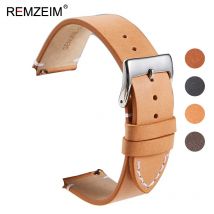 Kalbsleder Leder Armband Quick Release Uhr Band Handgelenk Strap 18mm 20mm 22mm 24mm Smart Uhr Strap uhren Zubehör