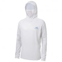 Bassdash UPF 50+ Langarm-Angelshirt für Herren mit Maske, UV-Ausschnitt, Gamasche, Kapuzenpullover