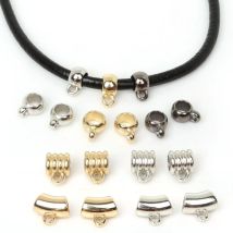 50/150 Stück Charms Bail Big Hole Acryl CCB Bead Clip Verschluss Anhänger Verschlüsse Haken Spacer Perlen für DIY Schmuckherstellung Zubehör