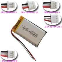 XINJ 3.7V 800mAh 2.96Wh 3-Wires Thermistor Polymer Rechgerable Lipo Li Lithium Battery 553048 JST XH