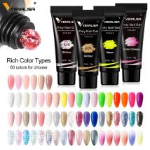 Venalisa New Arrival Poly Nail Gel 15g Acrylic Gel with Nail Tips Nail Polish Extension Nail Art Clear Camouflage Gel