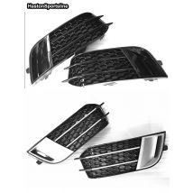 A1 Honeycomb Front Sport Fog Lamp Cover Fog Light Grill for Audi A1 Standard 2010-2015 Car Styling Accessories