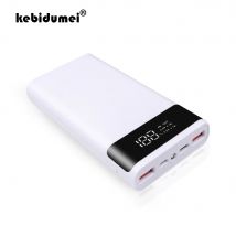 Kebidumei Dual USB Micro USB Typ C Power Bank Shell 5V DIY 4/6*18650 Fall Batterie Ladung Lagerung Box Ohne Batterie