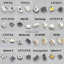10PCS 2*4*3,5 3*6*3,5 Tactile Tact Push Button Micro Schalter für Samsung S2 S3 S4 Note3 I8190 I8160 Nokia Lenovo HTC Xiaomi Moto