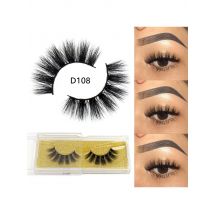 FOXESJI 3D Mink Lashes False Eyelashes Thick Fluffy Natural Handmade Eyelash Extension Volume Eye Lashes Mink Eyelashes Makeup