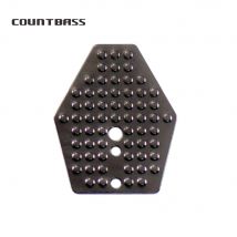 Countbass 50 Stück Swim Jig Blade, Edelstahl Chatterbait Blade, DIY Vibration Jigs, Casting Wobble Fishing Jig Lure