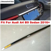 Hinten Stamm Heckklappe Tür Up Bottom Dekoration Streifen Schutz Abdeckung Trim Zubehör Außen Für Audi A4 B9 Limousine 2016 - 2022